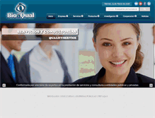 Tablet Screenshot of bioaqual.com
